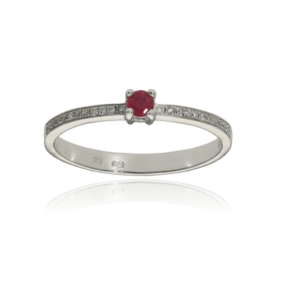 Fehér arany gyűrű 54-es méret (B15424_4I)